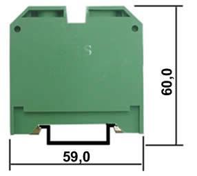 (mm) - tolerância+/-02mm 12,0 16,0 Cor Verde-Amarelo Verde-Amarelo Área nominal 16mm 2 35mm 2