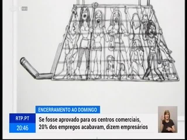 O encerramento dos centros comerciais ao domingo poderia