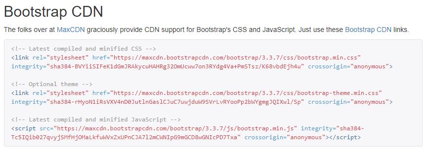 Ao executar a página template_bootstrap.