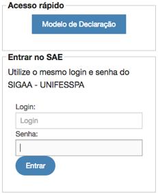 UNIVERSIDADE FEDERAL DO SUL E SUDESTE DO PARÁ PRÓ-REITORIA PRO TEMPORE DE EXTENSÃO E ASSUNTOS ESTUDANTIS DIRETORIA DE ASSISTÊNCIA E