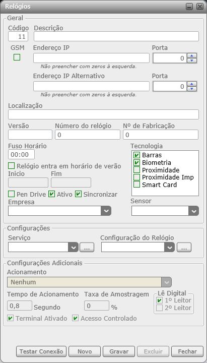 Anexo VII Customização para configuração de um endereço IP alternativo para os equipamentos cadastrados no sistema Caso esteja selecionada a customização de endereço IP alternativo, poderá ser