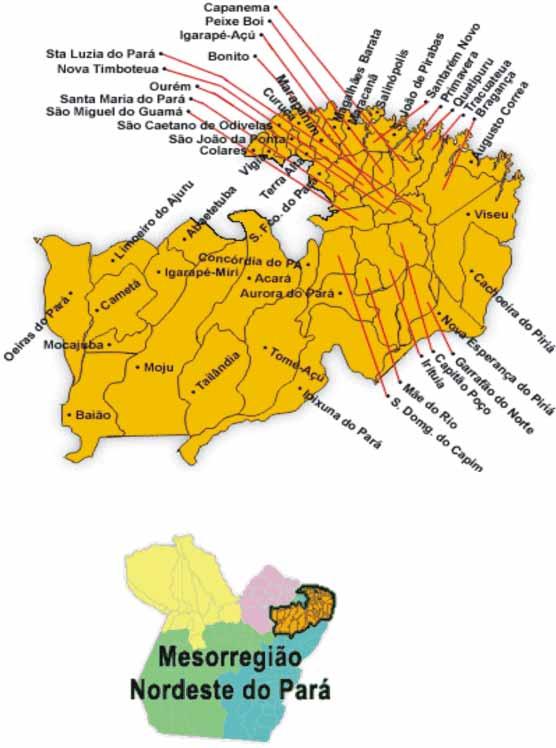 60 Anexo 1 - Mapa da mesorregião do