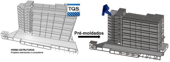 Pilares de concreto com eixo vertical TQS Informá ca - Rua dos