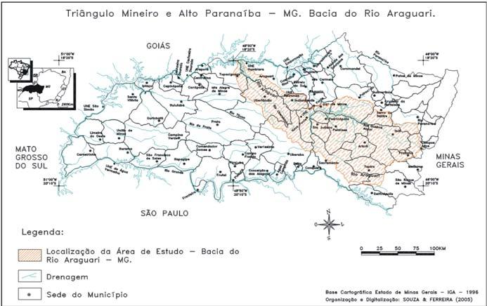 146 I. L. Ferreira et al. rom) e cartas topográficas do IBGE, abordando suas principais características geomorfológicas e potencialidades. O produto final dos mapeamentos foi impresso na escala 1:50.