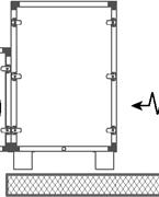 Montagem dos Ventiladores Os módulos ventiladores deverão ser montados conformes as posições representadas na figura abaixo: MONTAGEM VERTICAL