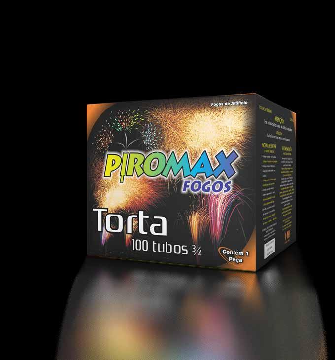 TORTA 3/4-20mm TORTA 3/4-100 TUBOS Sequência de efeitos e cores variadas Caixa com 01