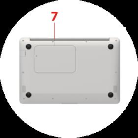 4) TF slot: conexão para cartão Micro SD 5)