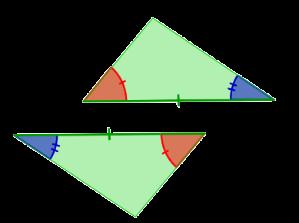 CONSTRUÇÃO DE TRIÂNGULOS CRITÉRIOS DE IGUALDADE DE TRIÂNGULOS Critérios de igualdade de triângulos (continuação) Critério LAL (Lado Ângulo Lado): Dois triângulos são geometricamente iguais se tiverem