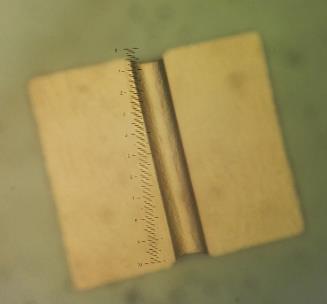 Espessura (µm) Espessura (µm) 110 Figura 99 Resultado do teste de uso do fotorresiste AZ 9260 como camada sacrificial.