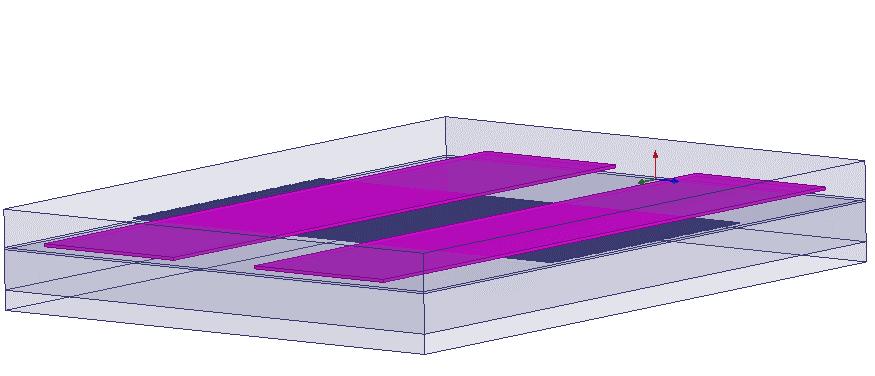 56 Fitas da camada de blindagem Figura 40 - (a) Vista frontal e (b) vista superior das S-CPS Eletrodos da CPS Eletrodos da CPS W W S g 0 Substrato de Silício t r SL SS (a) L d (b) Como mostrado em