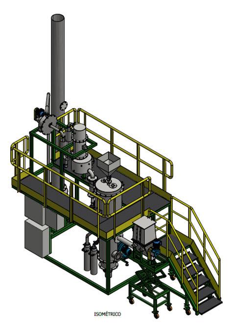 Resfriador e lavador de gases para limpeza 5. Exaustor de gases de combustão 2.