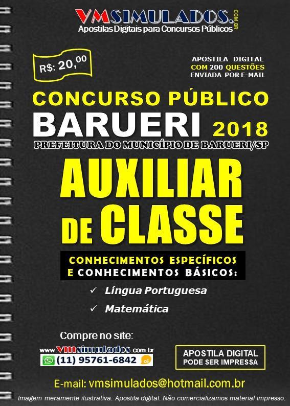 AUXILIAR DE CLASSE CONHECIMENTOS BÁSICOS E
