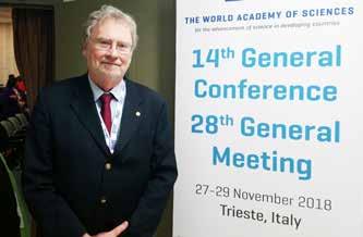 14ª Conferência Geral e a 28ª Reunião Geral da TWAS No final de novembro de 2018, foram realizadas a 14ª Conferência Geral e a 28ª Reunião Geral da TWAS, ocasião em que os novos membros anunciados no