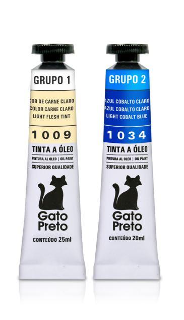 Tinta Óleo Ref. 001 NOVA Embalagem Qualidade e tradição são palavras que definem a Tinta a Óleo Gato Preto!