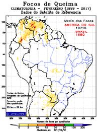 9 INFOQUEIMA JAN/18 INFOQUEIMA JAN/18 10 3 Tendência para Fevereiro/2018 Os totais pluviométricos ainda são consideráveis na maior parte do Brasil (Figura da direita) o qual favorece a pequena