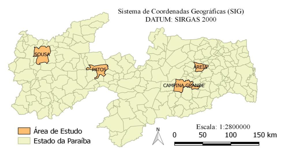 Figura 1: Mapa de localização da área de estudo.