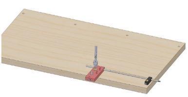 DICA: Se a divisão das prateleiras começar e terminar com a mesma medida, gire o lado da madeira e continue as furações com a mesma configuração. 2.