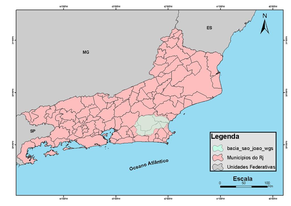 Figura 1: Localização da área de estudo. Fonte: REIS, 2008 A região é marcada por um clima tropical, caracterizado pela diferenciação entre os períodos úmido e seco ao longo do ano.