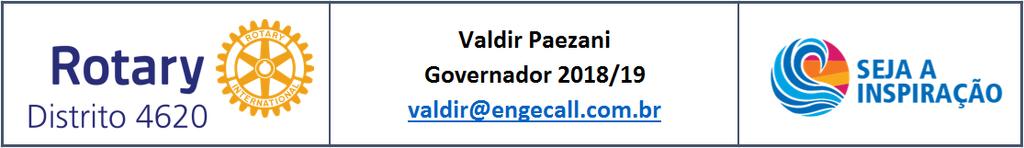 Fundo Distrital Distrito 4620 VI - COLÉGIO DE GOVERNADORES Inscrição Reunião de Governadores Estado SP 2.000,00 Reuniões do Colégio 6 8.000,00 Treinamento Governador Eleito (Pré-Instituto) 3.