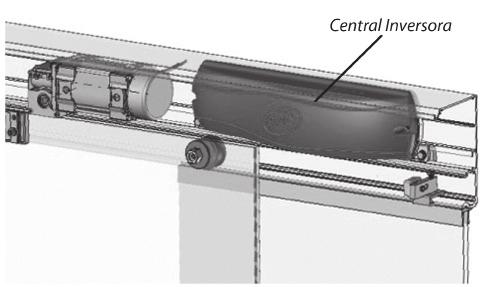 Suportes, tampas laterais e perfil frontal (tampa do trilho) Passo 1 - Parafuse o suporte da tampa, esse suporte será utilizado para manter o perfil (tampa frontal) aberta para manutenção, limpeza