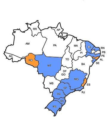 3 al., 2012), Paraná (Blasques et al., 2011; Marx et al., 2011), Rio de Janeiro (Donatele et al., 2003), São Paulo (Lopes, 2008; Roma Junior, 2008; Botaro, 2009; Oliveira et al.