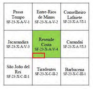 3 LOCALIZAÇÃO E VIAS DE ACESSO A área estudada está localizada na porção sudeste do estado de Minas Gerais, mais precisamente entre as cidades Coronel Xavier Chaves e Resende Costa.