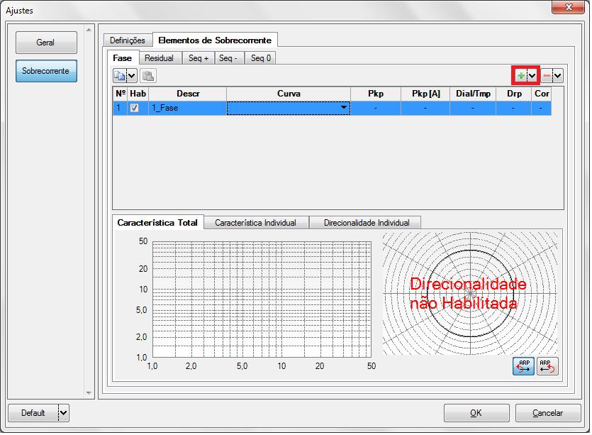 configurar o único elemento sobrecarga térmica.