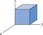 O cubo tem 3,0 m de aresta. Na face superior do cubo, = 34 N/C; na face inferior, = +20 N/C. Determine a carga que existe no interior do cubo.