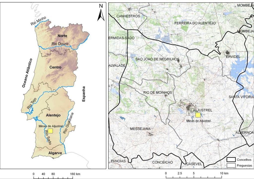 2. ENQUADRAMENTO GEOGRÁFICO E GEOLÓGICO DO DEPÓSITO MINERAL DE FEITAIS 2.