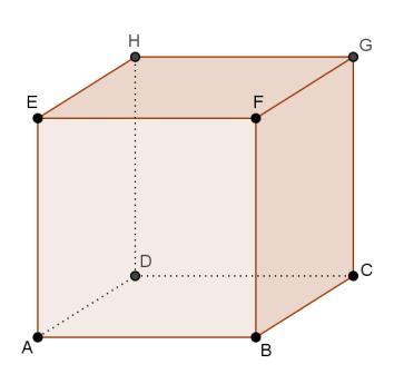 Caderno : 40 minutos (não é permitido o uso de calculadora). Na figura seguinte está representado um cubo [ABCEFGH] de aresta a. ().1.