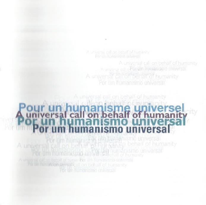 Por um humanismo universal O painel de