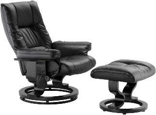 POLTRONAS MASSAGEM POLTRONA MASSAGEM LOUISIANA Poltrona de massagem e apóia pés revestidos em PU com base de madeira. Possui 6 pontos de vibração e função aquecimento. Acompanha controle. 3.650.889.