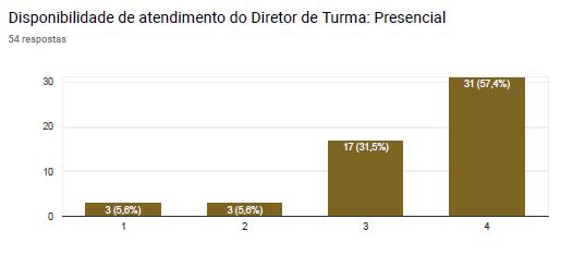 A disponibilidade do diretor de turma nas