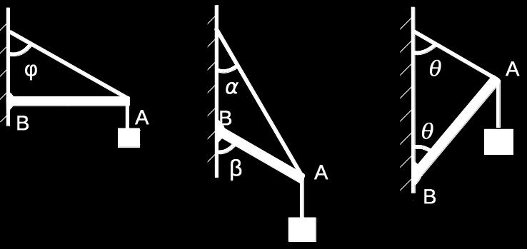 16) a) Identifique as forças que atuam na barra AB; b) Calcule o módulo e