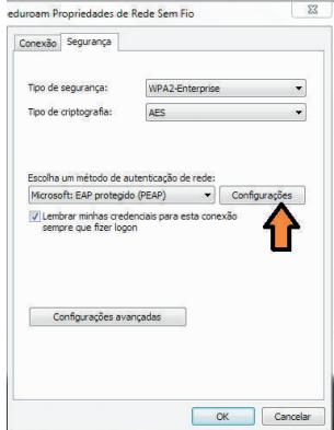 Uma mensagem aparecerá dizendo que a rede eduroam foi adicionada com êxito.