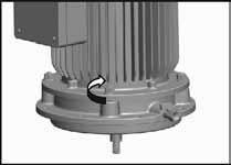 Aparafusar o cárter intermédio (113) ao motor monobloco (802). - Remover a lubrificação da superfície do eixo!