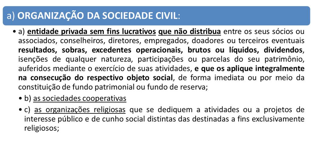 CONCEITOS BÁSICOS da Lei federal n 13019/2014