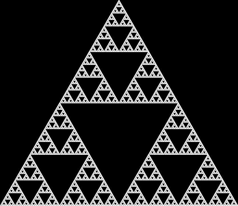 Exercício 5 def sierpinski(s): '''Desenha o triangulo de sierpinski.