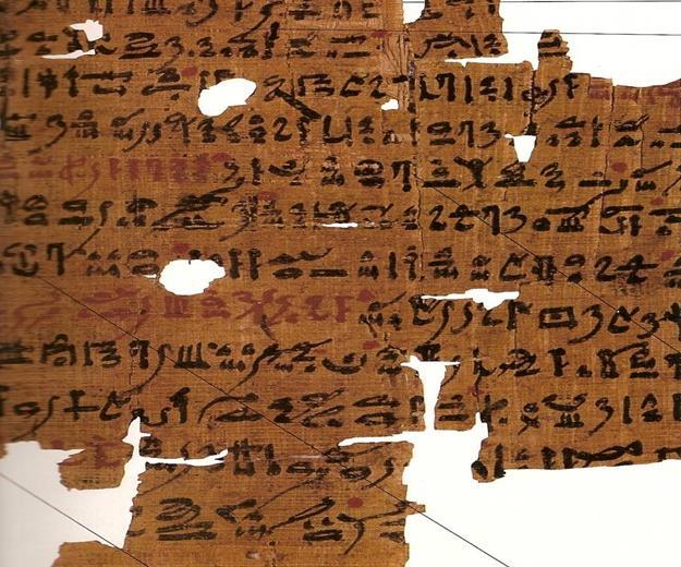 Escrita egípcia 2. Escrita Hierática: Simplificação Hieróglifos.