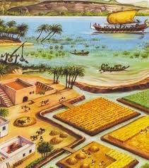 regadio Modelos históricos: I. Civilização do Egito: banhada pelo rio Nilo. II. Civilização da Mesopotâmia: banhada pelos rios Tigre e o Eufrates.