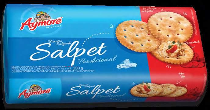 BISCOITOS SALPET referência Sua qualidade é referência no mercado de biscoitos salgados. concorrência Mabel, Piraquê e TUCs.