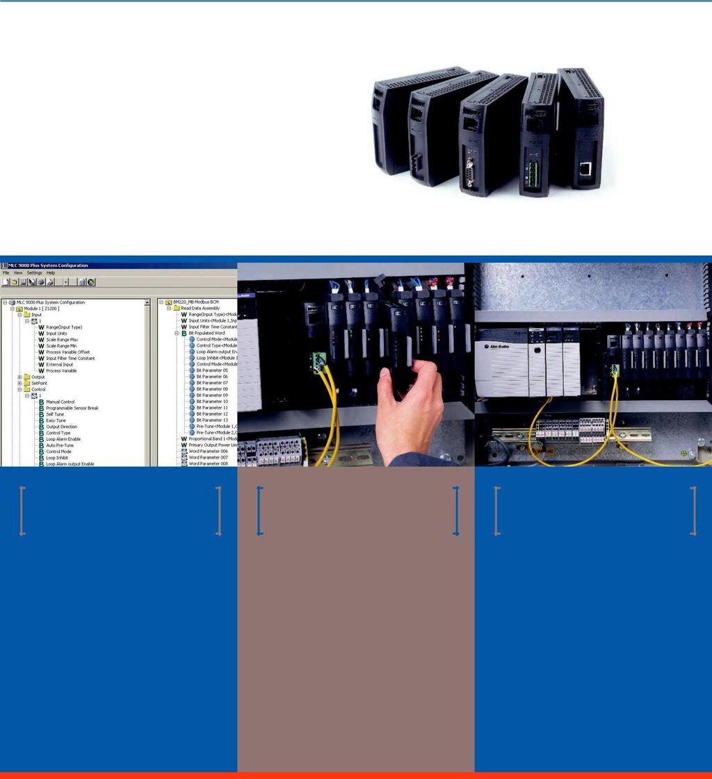 O MLC 9000+ supera as limitações de controle de temperatura de CLPs e as complexidades de múltiplos controladores discretos.