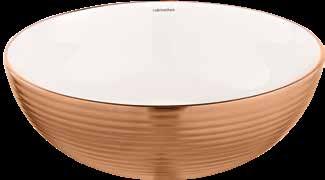 CUB1022 Acabamento branco e rose gold.