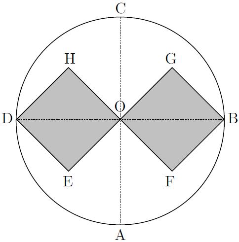 17. Na figura, está representado um decágono regular [ABCDEFGHIJ], inscrito numa circunferência de centro. s segmentos de reta [ID] e [HC] são diâmetros desta circunferência.