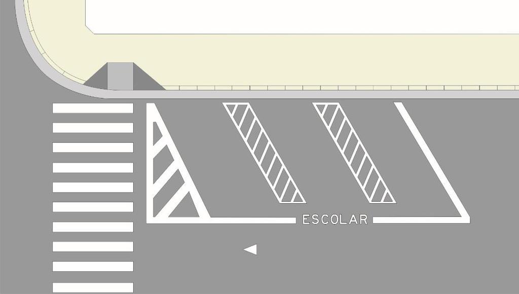 5.4.4 Estacionamento destinado a veículo escolar Deve seguir critérios estabelecidos no Manual de Sinalização Urbana - Volume X - Regulamentação de Estacionamento e