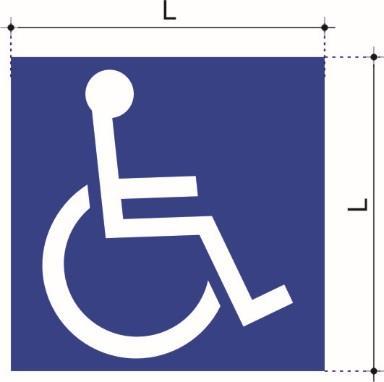 6.2.5 Símbolo internacional de acesso Deficiente Físico (S.I.A.) 6.2.5.1 Conceito Indica a vaga de uso exclusivo para estacionamento de veículos conduzidos ou que transportem, pessoas com deficiência com comprometimento de mobilidade.