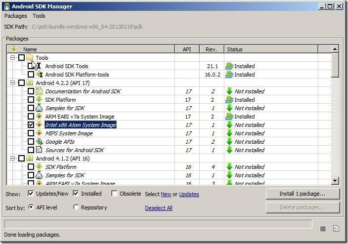 Intel x86 Atom System Image.