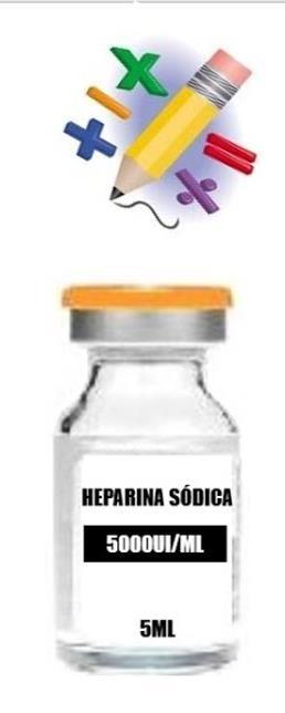 Calcule quantos ml de Heparina devo administrar ao paciente nas seguintes prescrições: a)1.500 U de Heparina SC. Tenho frasco/ampola de 5.000UI/ml. b)2.