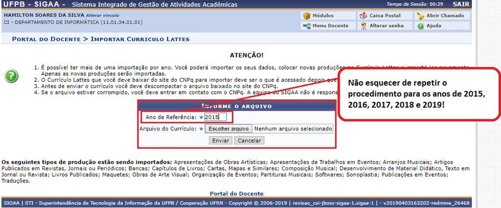 xml referente ao seu lattes, é preciso acessar a Plataforma Lattes >> Buscar Currículo.