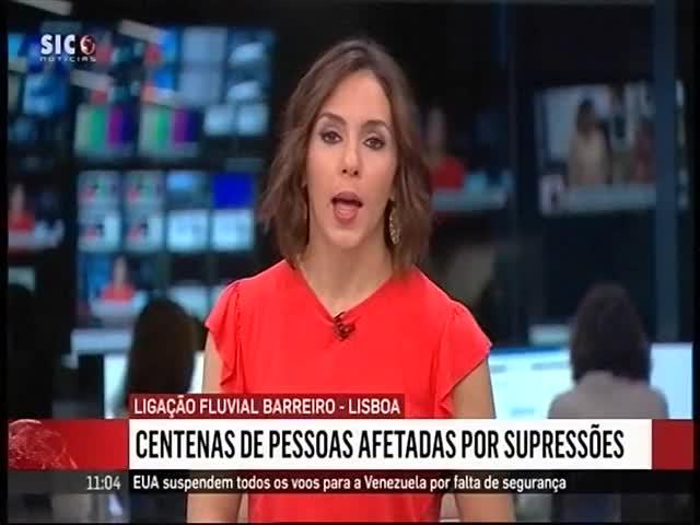 A20 SIC Notícias Duração: 00:01:06 OCS: SIC Notícias - Notícias ID: 80548207 16-05-2019 11:04 Perturbações nas ligações fluviais entre o Barreiro e Lisboa http://pt.cision.com/cp2013/clippingdetails.